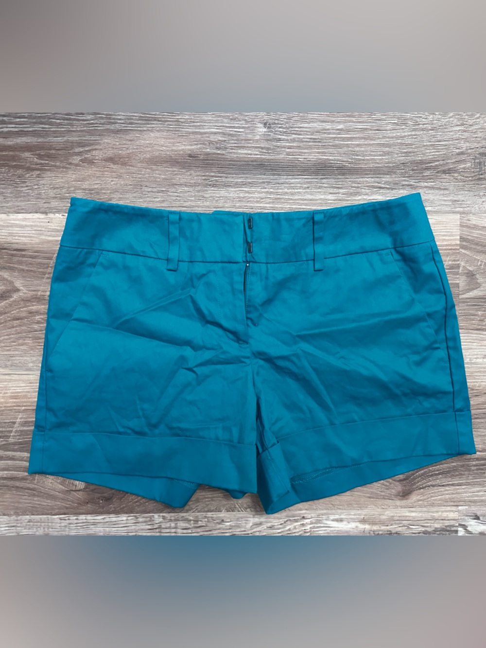 New York & Company Teal Women's Bermuda Shorts